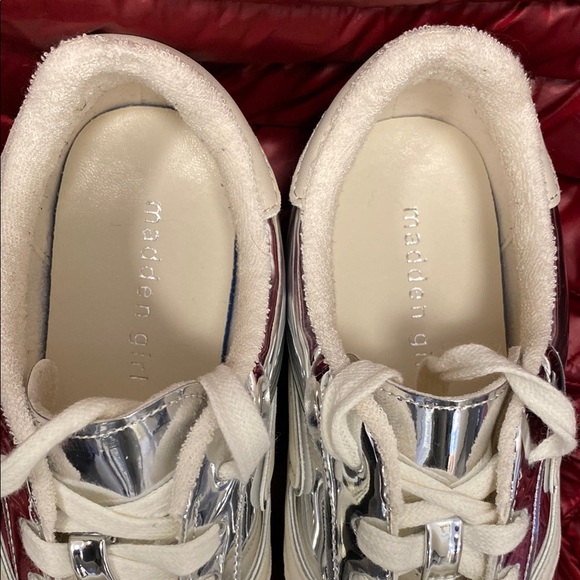 Silver Metallic Women's Sneakers - Picture 4 of 6